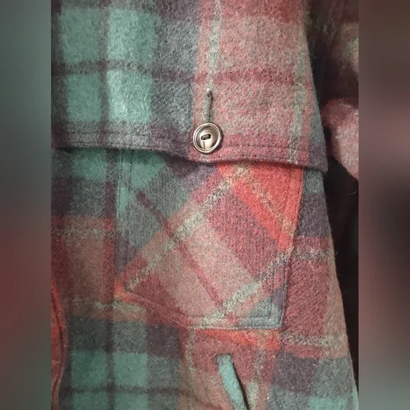 Johnson Hunting Togs Wool Plaid Jacket Vintage - Picture 5 of 7